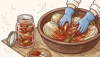 Kimchi making class in La Canyada, Valencia