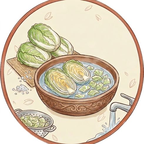 Jars of home-made kimchi